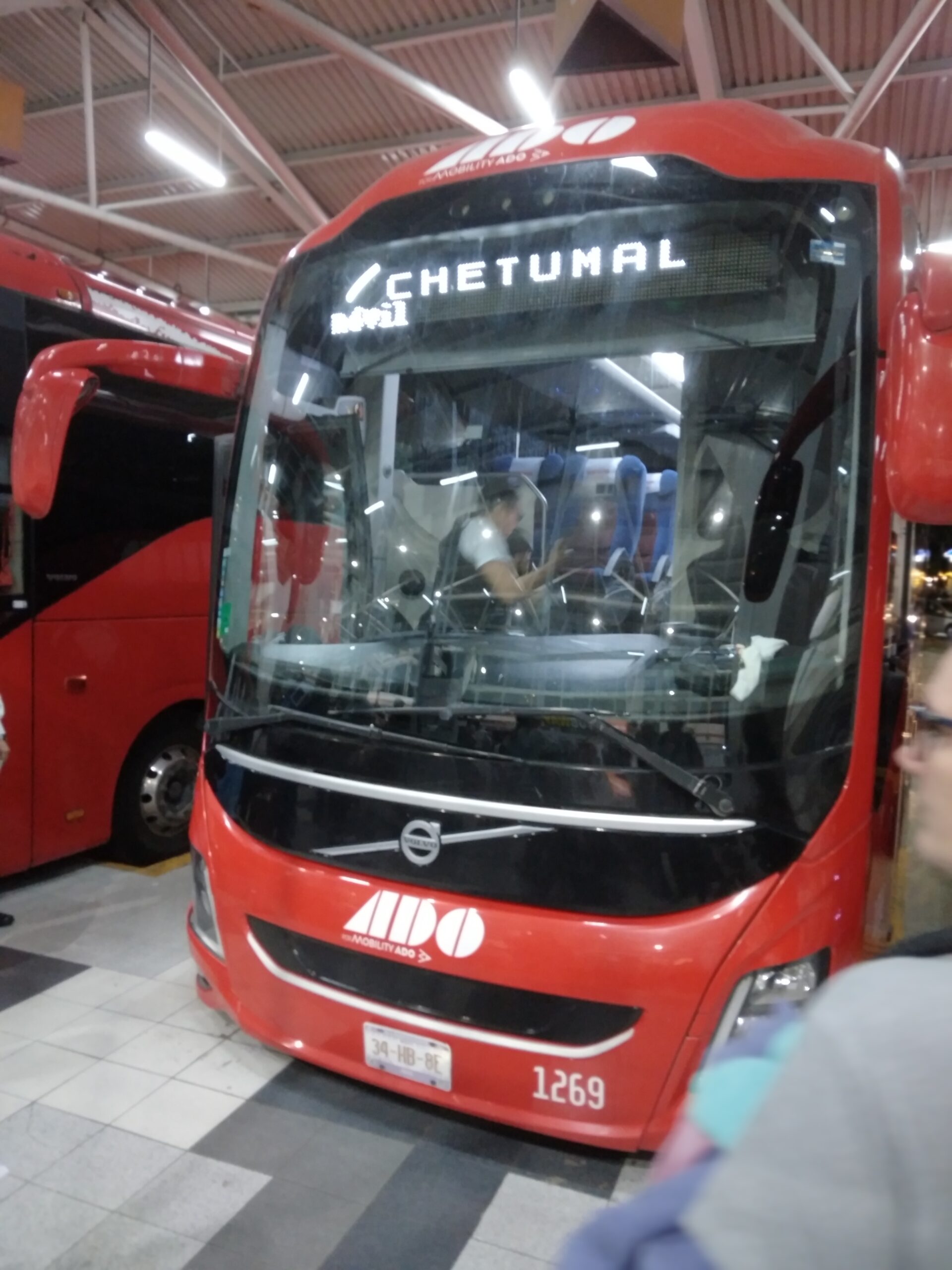 ADO Fernbus als guenstige Option fuer den Flughafentransfer Cancun